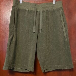 Men’s ONS Terry BKLYN Dark Green Shorts